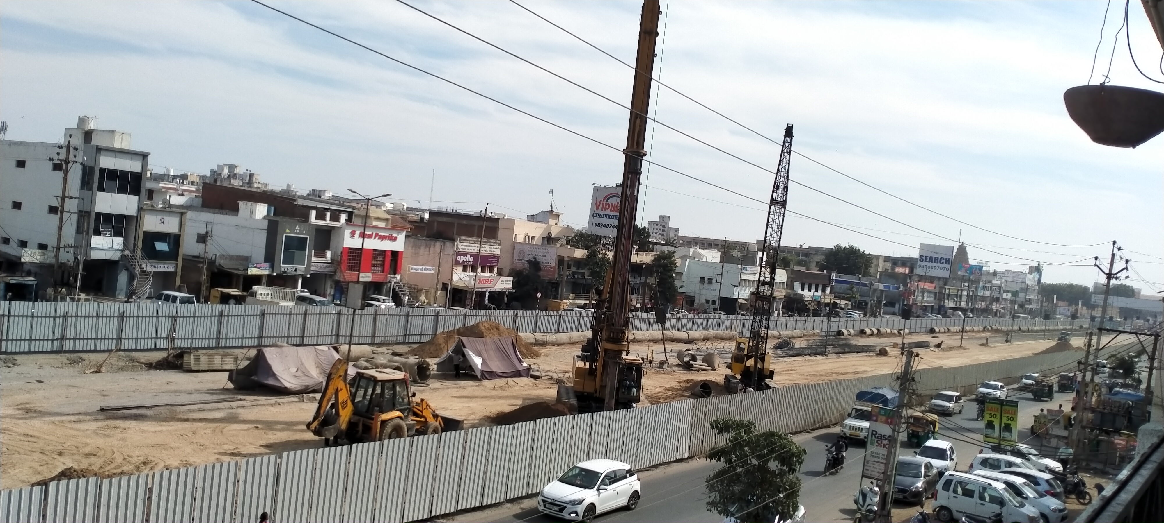 Construction of Underpass at Ahmedabad-Mehsana-Palanpur road (SH41)from km 73+000 to km 74+500 (Modhera Circle) Dist:Mehsana